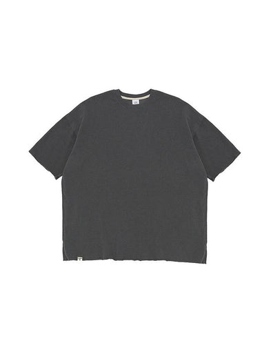 Vintage P. Dyeing Cut Out Box T-Shirt Charcoal - A NOTHING - BALAAN 1