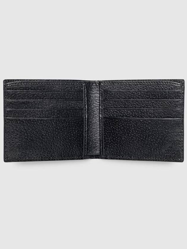 GG Marmont Leather Bi Fold Wallet Black Gold - GUCCI - BALAAN 5