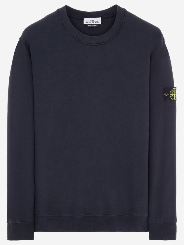 Wappen Patch Crew Neck Sweatshirt Navy - STONE ISLAND - BALAAN 2