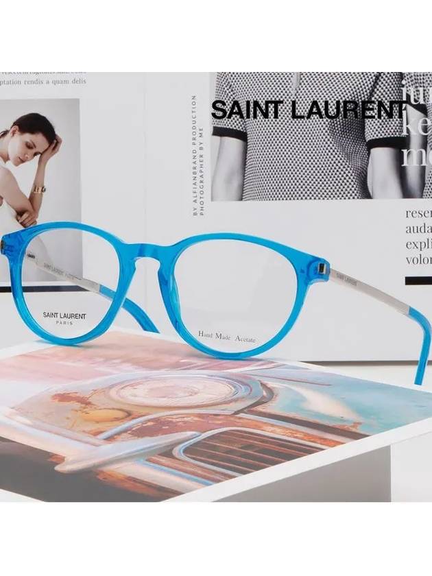 Eyewear Metal Eyeglasses Blue - SAINT LAURENT - BALAAN 3