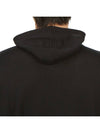 Men's Light Cotton Yarn Hoodie Black - STONE ISLAND - BALAAN 8