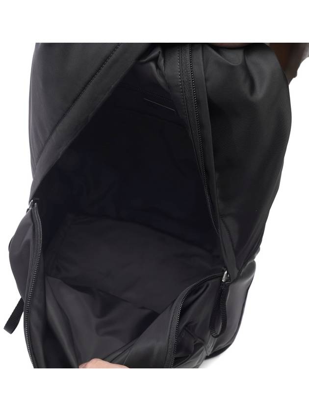 Triangle Logo Nylon Backpack Black - PRADA - BALAAN 7