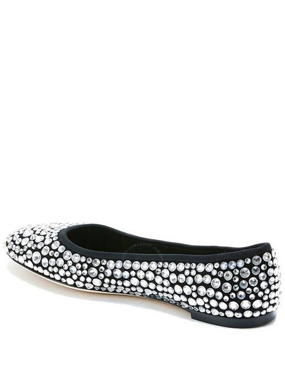 Giuseppe Zanotti Ladies Amur Crystal Suede Ballerina Flats, Brand Size 35 ( US Size 5 ) - GIUSEPPE ZANOTTI - BALAAN 2