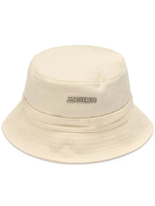 Le bob Gadjo Bucket Hat Offwhite - JACQUEMUS - BALAAN 3