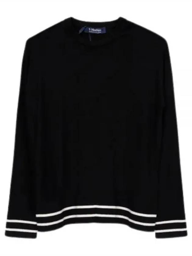 West Wool Knit Top Black - MAX MARA - BALAAN 2