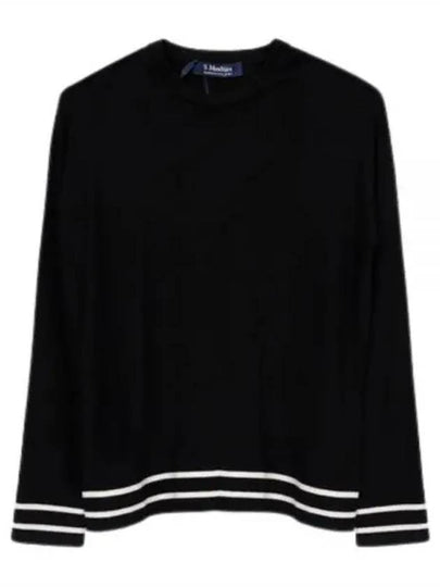 West Wool Knit Top Black - MAX MARA - BALAAN 2