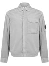 Chrome-R Pocket Over Long Sleeve Shirt Grey - CP COMPANY - BALAAN 3