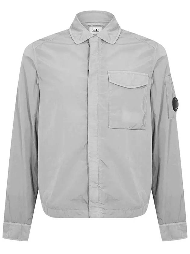 Chrome-R Pocket Over Long Sleeve Shirt Grey - CP COMPANY - BALAAN 3