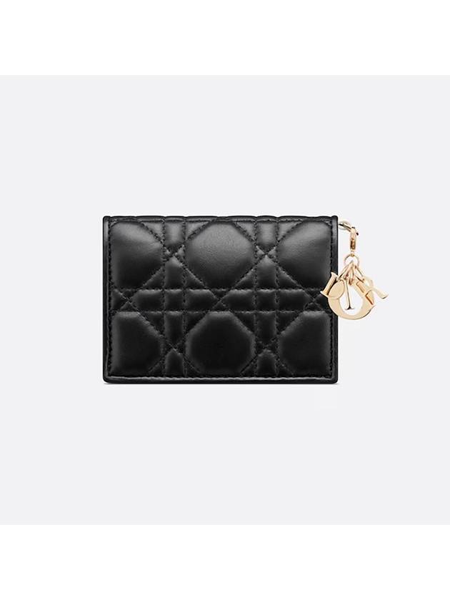 Lady Bloom Card Wallet Black - DIOR - BALAAN 4