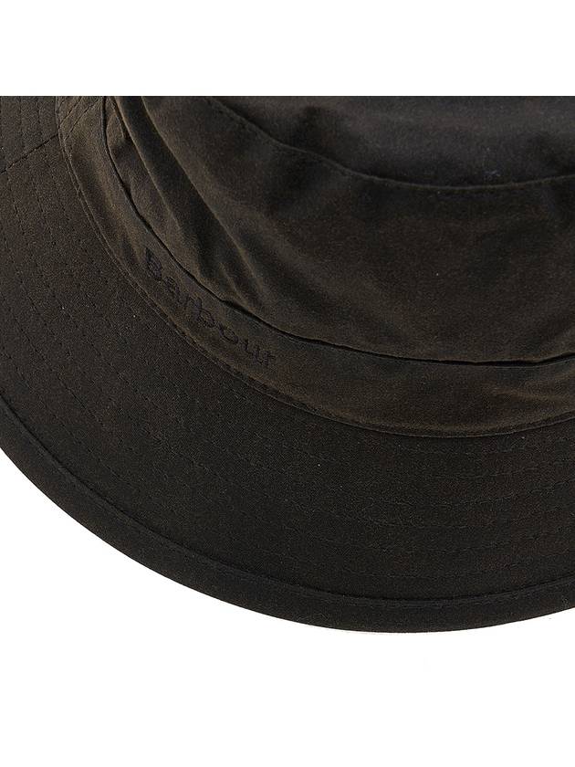 Wax Logo Bucket Hat Olive - BARBOUR - BALAAN 8