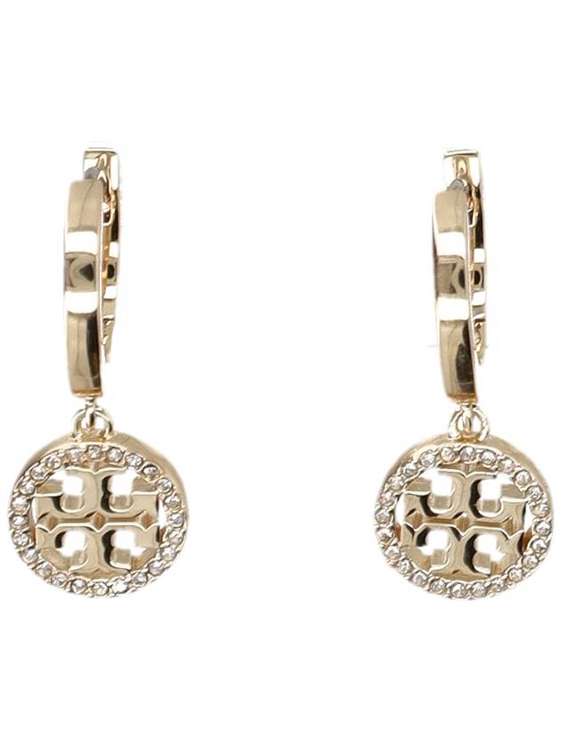 Miller Pave Hoop Earrings Gold - TORY BURCH - BALAAN 2