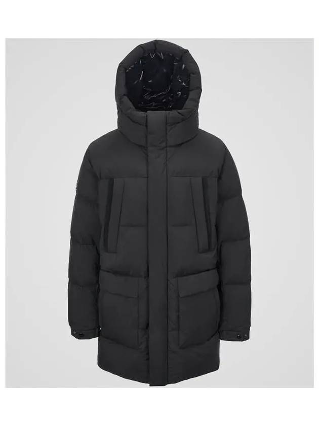 KUK MED Black Hooded Down Parka - DUVETICA - BALAAN 1