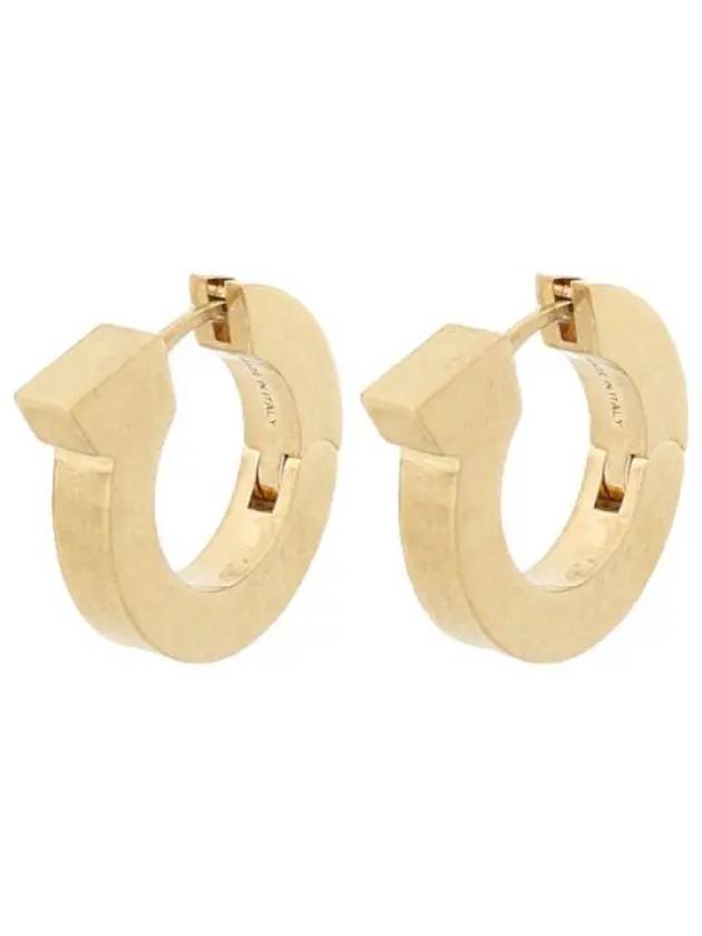 Gancini Hoop Earrings Gold - SALVATORE FERRAGAMO - BALAAN 2