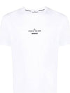 Archive Logo Round Short Sleeve T-Shirt White - STONE ISLAND - BALAAN 3