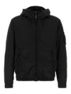 Chrome R Nylon Hooded Jacket Black - CP COMPANY - BALAAN 1