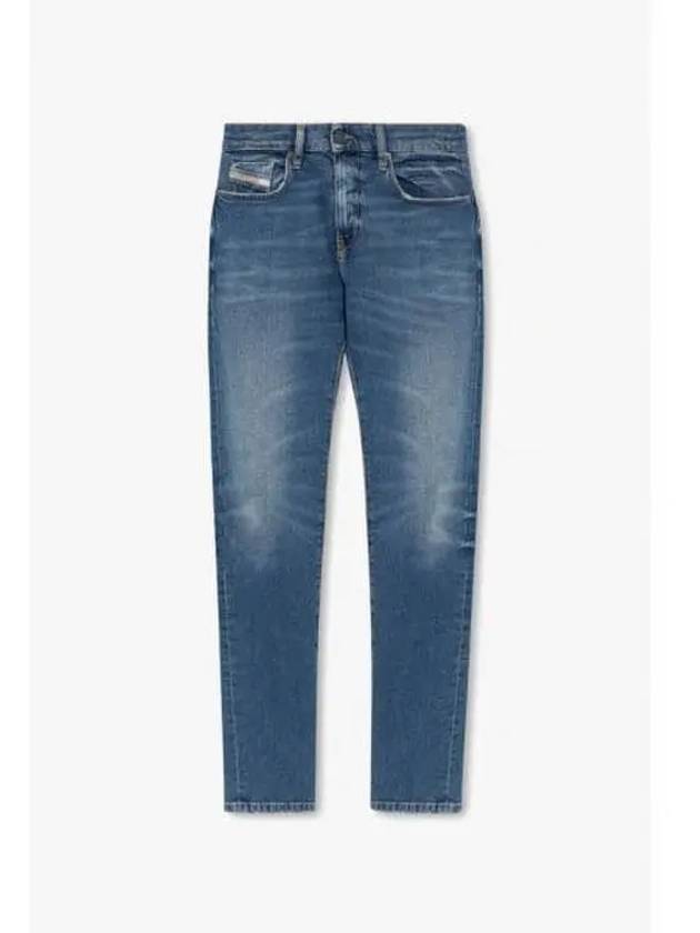 Destructive Slim Fit Jeans Blue - DIESEL - BALAAN 2