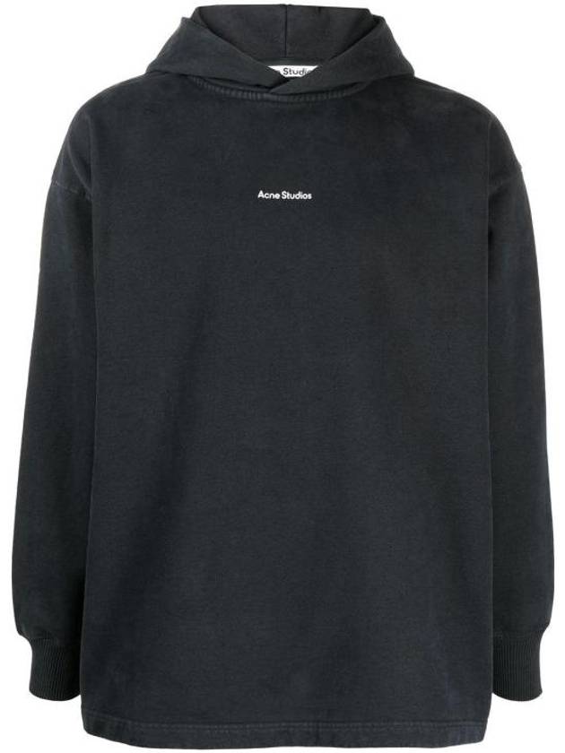 Logo Print Hooded Top Black - ACNE STUDIOS - BALAAN 2