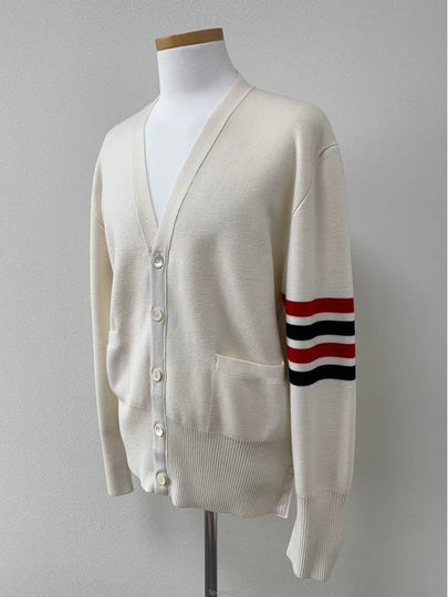 Milano Stitch Cardigan MKC160A - THOM BROWNE - BALAAN 2