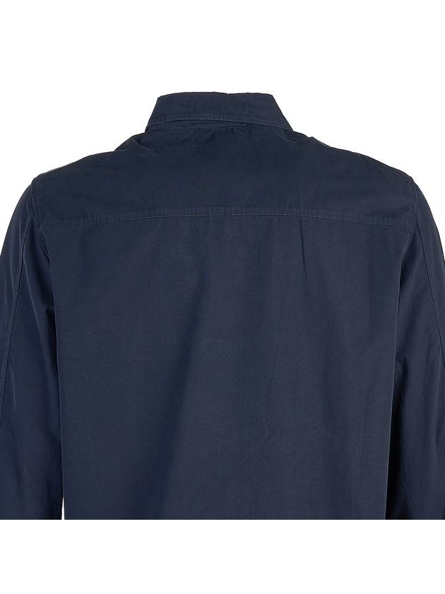 Men's Lens Wappen One Pocket Zip Up Jacket Navy - CP COMPANY - BALAAN 6