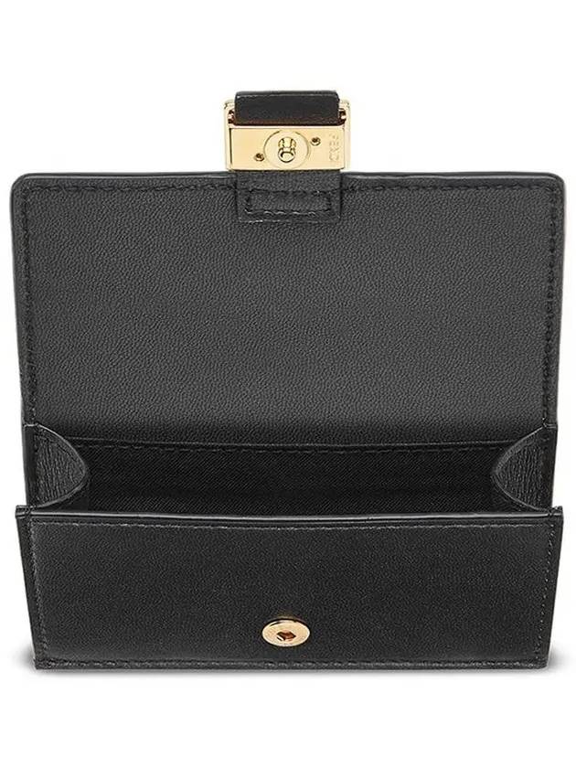 FF Baguette Flap Card Wallet Black - FENDI - BALAAN 5