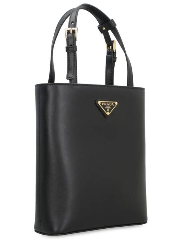 Triangle Logo Tote Bag Black - PRADA - BALAAN 4