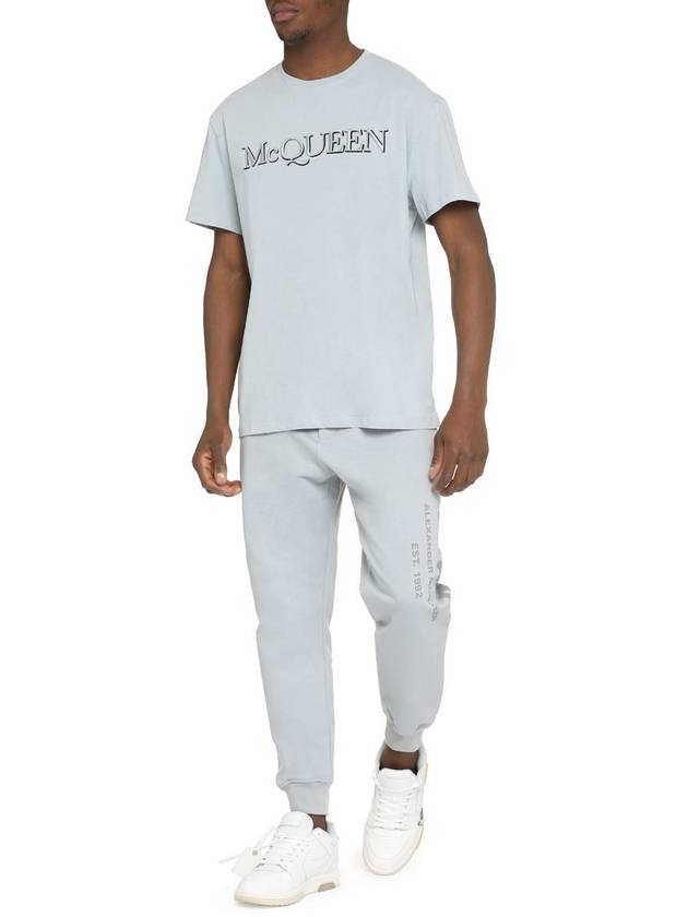 Alexander McQueen Logo Cotton T-Shirt - ALEXANDER MCQUEEN - BALAAN 3