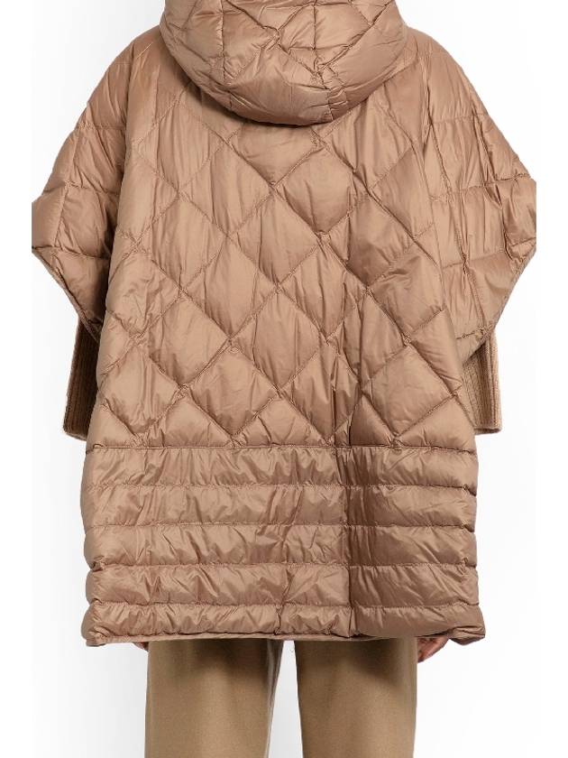 The Cube Treman Quilted Short Sleeve Canvas Cape Beige - MAX MARA - BALAAN 4