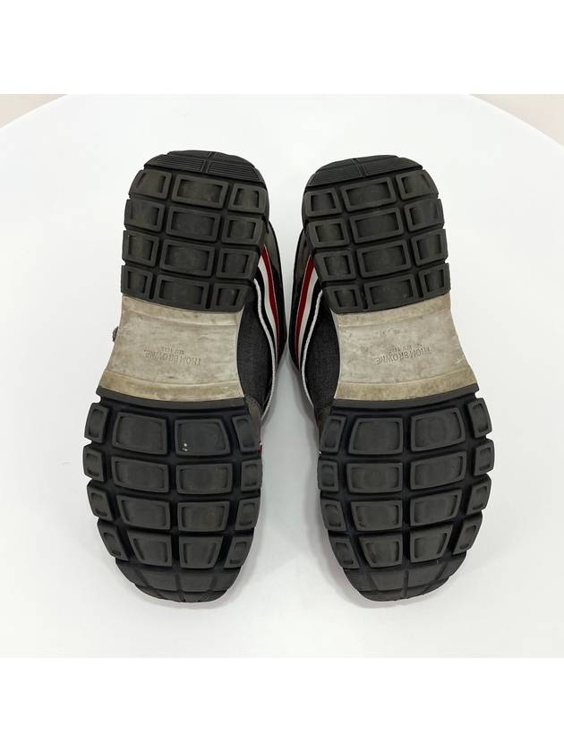 Three stripe strap sneakers gray size 40 - THOM BROWNE - BALAAN 8