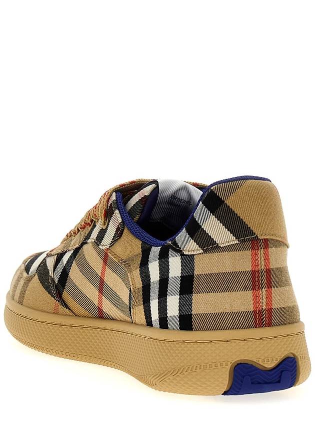 Check Terrace Low Top Sneakers Sand - BURBERRY - BALAAN 4