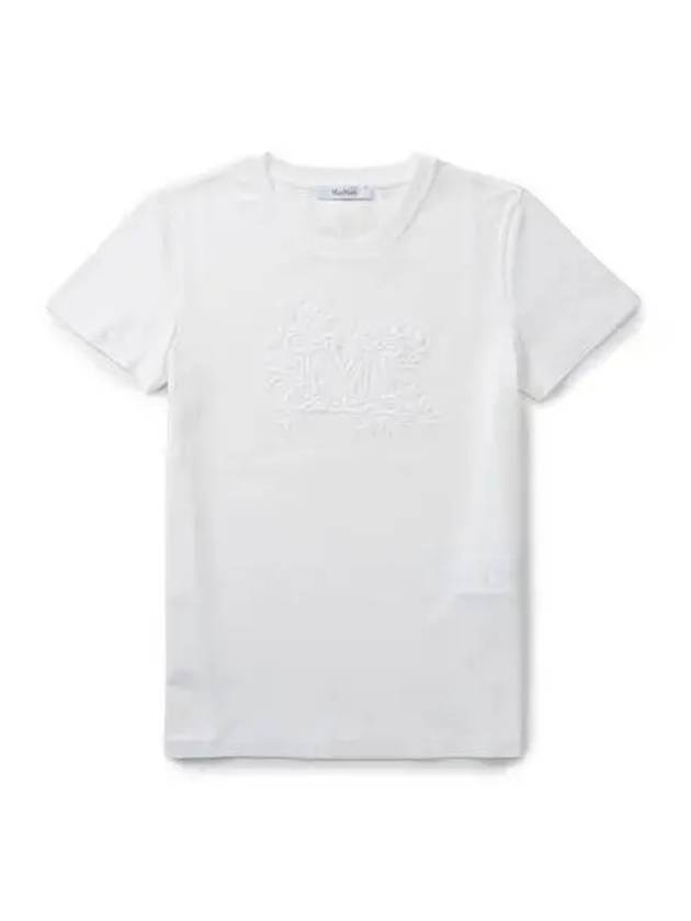 Sacha Cotton Short Sleeve T-Shirt White - MAX MARA - BALAAN 2