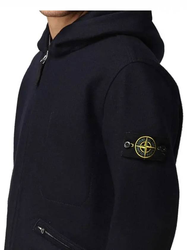 Wappen Panno Wool Nylon Hooded Jacket Black - STONE ISLAND - BALAAN 3