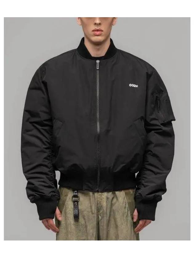 M Nighthawks Bomber Jacket Black - 032C - BALAAN 1