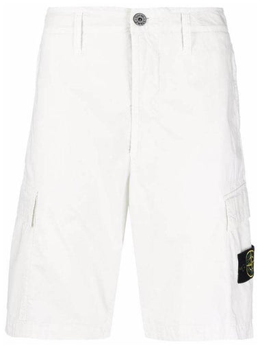 Cargo Bermuda Shorts White - STONE ISLAND - BALAAN 1