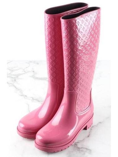 Glossy Rain Boots 36 Domestic 230 - LOUIS VUITTON - BALAAN 1