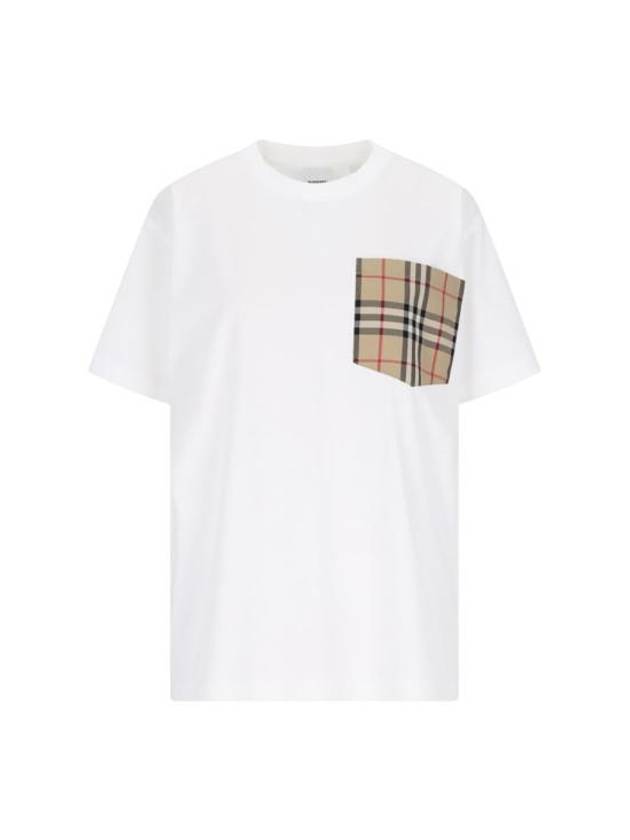 Long Sleeve T-Shirt 8073031A1464 WHITE - BURBERRY - BALAAN 1