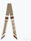 Montage Print Silk Skinny Scarf Archive Beige - BURBERRY - BALAAN 2