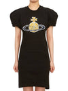 ORB Plain Logo Short Dress Black - VIVIENNE WESTWOOD - BALAAN 4