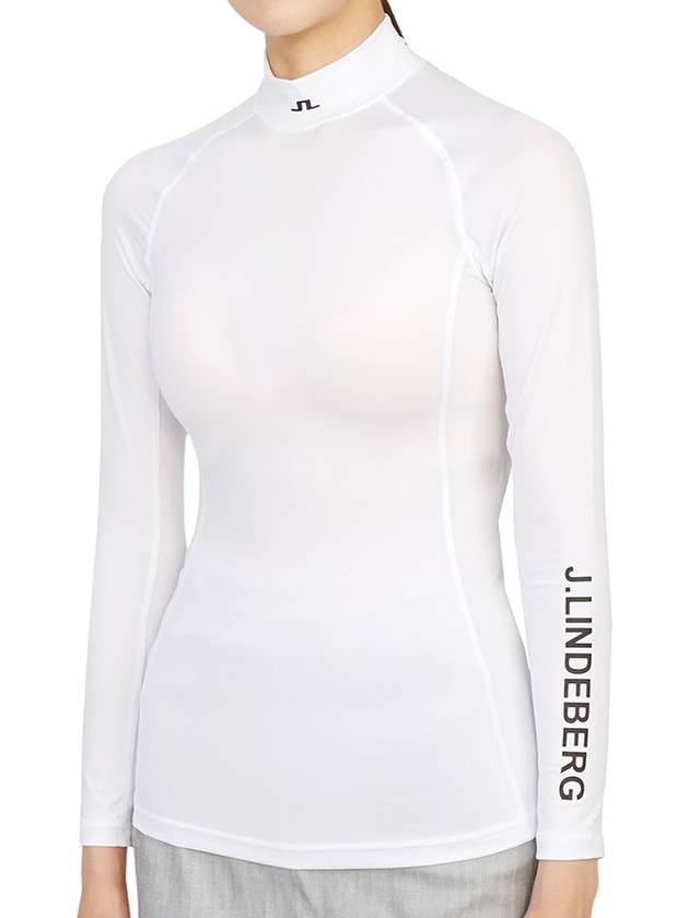 Asa Soft Compression Long Sleeve T-Shirt White - J.LINDEBERG - BALAAN 3