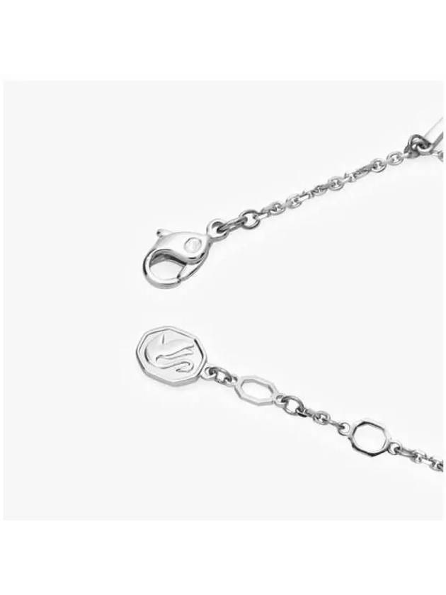 Meteora Rhodium Plated Bracelet White Silver - SWAROVSKI - BALAAN 5