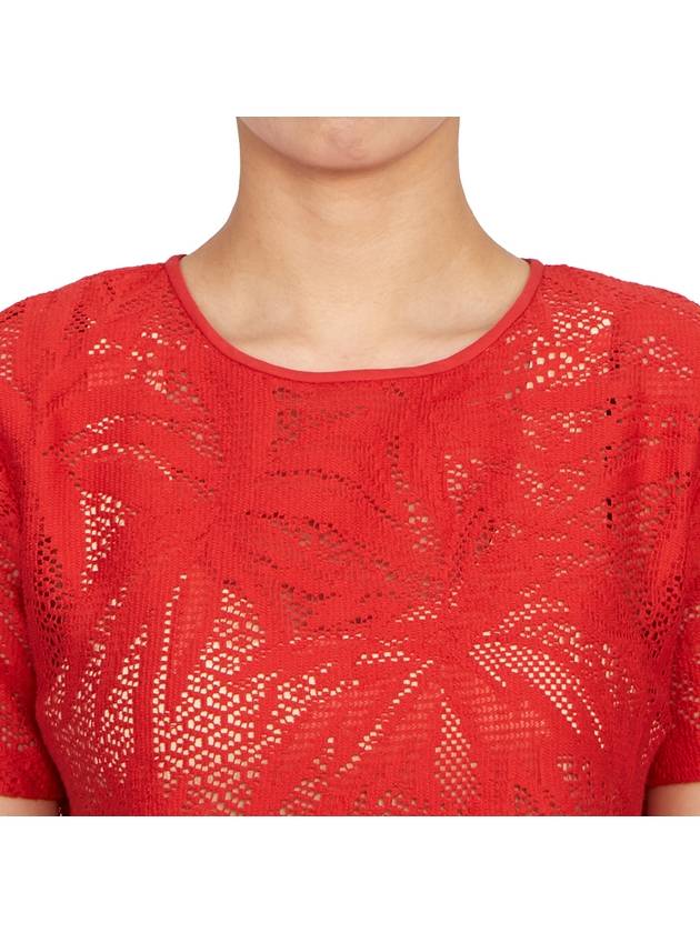 Lettera Short Sleeve T-Shirt Red - MAX MARA - BALAAN 7