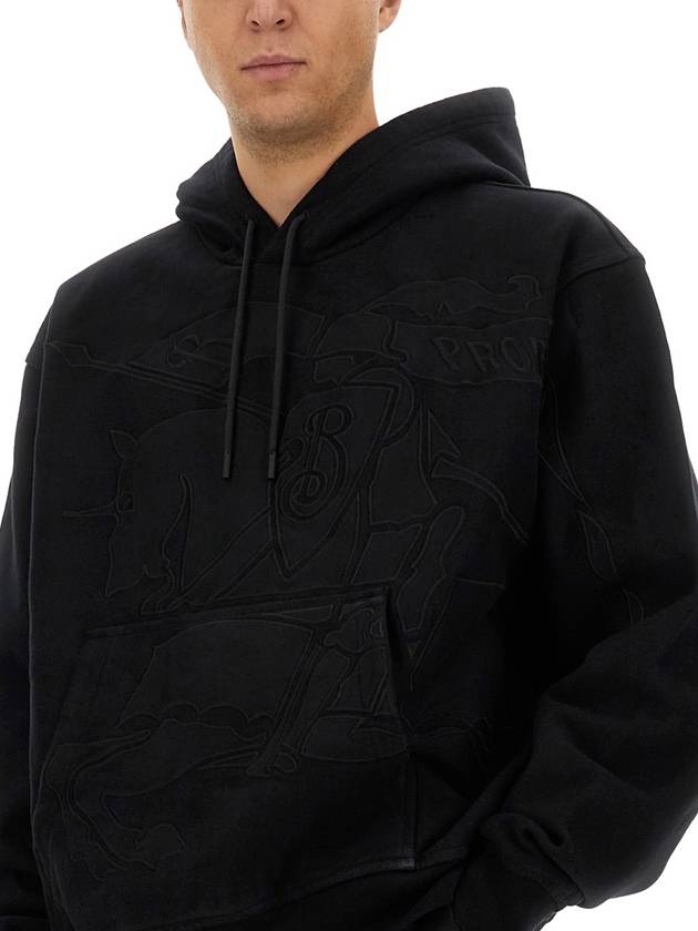 EKD Embroidered Hoodie Black - BURBERRY - BALAAN 5