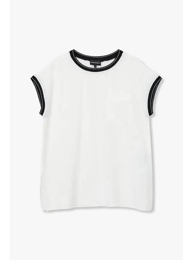 Women s Easy Pocket Slit Blouse White - EMPORIO ARMANI - BALAAN 1