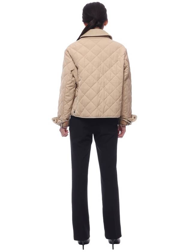 Quilted Classic Collar Jacket Beige - BURBERRY - BALAAN 6