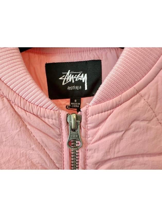 AU Australian Crown Quilted Jacket ST1M0305 Pink WOMENS AU8 10 - STUSSY - BALAAN 4