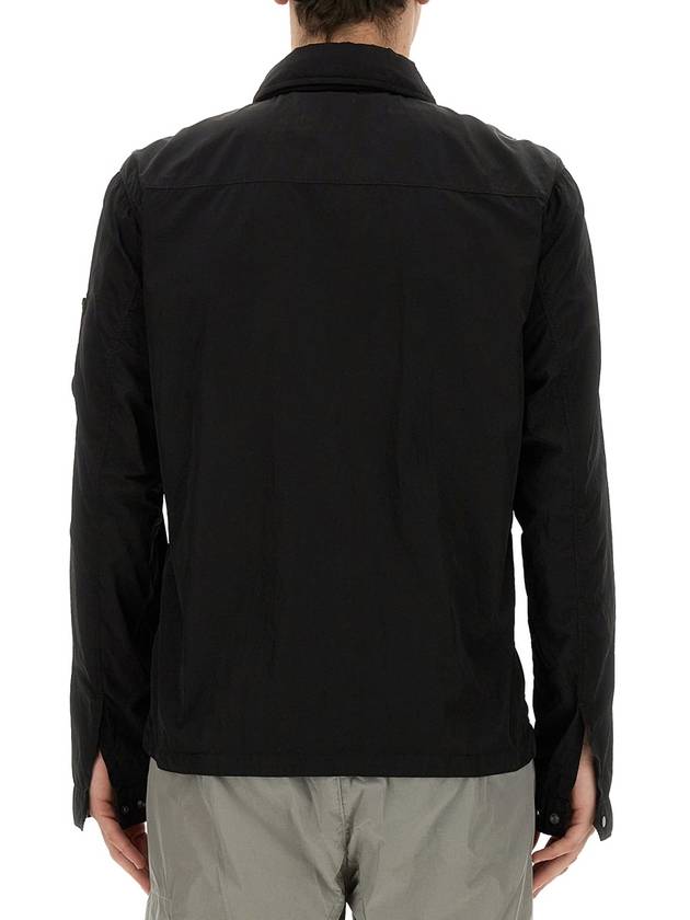 Chrome-R Hooded Over Long Sleeve Shirt Black - CP COMPANY - BALAAN 4