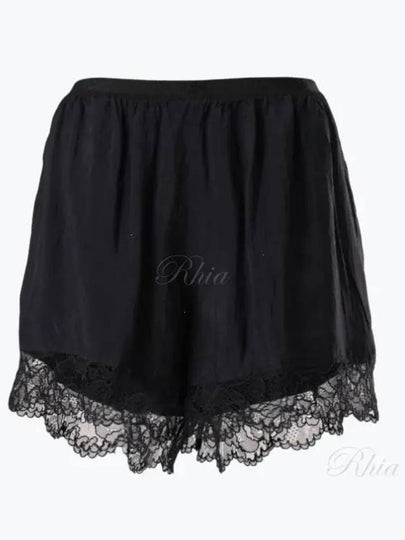 Viscose Harbotal Elasticated Shorts Black - GANNI - BALAAN 2