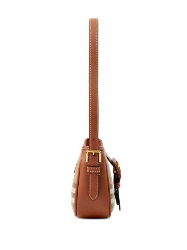 Buckle Strap Check Sling Shoulder Bag Beige - BURBERRY - BALAAN 6