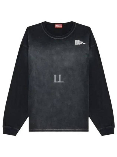 T Boxt Long Sleeve T-Shirt Black - DIESEL - BALAAN 2