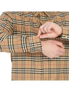 Small Scale Check Stretch Cotton Long Sleeve Shirt Beige - BURBERRY - BALAAN 11