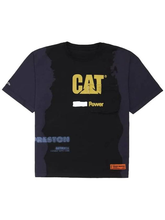 Heron Preston Black Yellow Overfit Short Sleeve T-Shirt HMAA028 S21JER001 1018 - HERON PRESTON - BALAAN 1